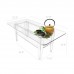 FixtureDisplays® All Clear Coffee Table Plexiglass Frame Glass Tops 14695